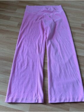 Pink Victoria’s Secret Y2K Wide Leg Fold Over Band Lounge Pants